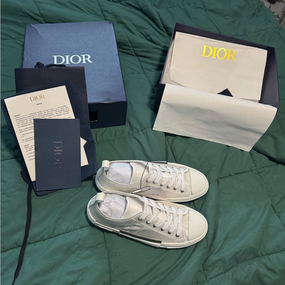 Dior White and Gray Men's Sneakers